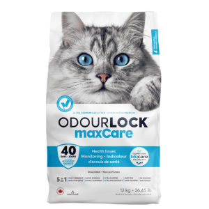 Intersand OdourLock maxCare Ultra-premium mālu pakaiši bez smaržas ar veselības indikatoru 12kg