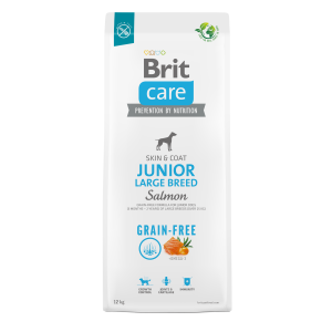  Brit Care GF Junior LB Salmon bezgraudu barība lielo šķirņu kucēniem 12kg