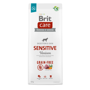 Brit Care Gf Sensitive Venison bezgraudu barība suņiem ar briedi 12kg