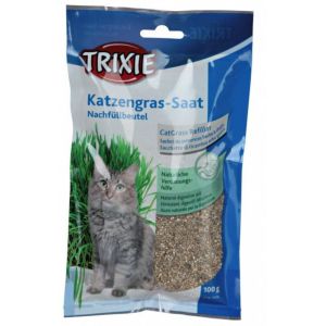 Trixie Cat Grass (bag) papildbarība kaķiem sēklas kaķu zāle100g
