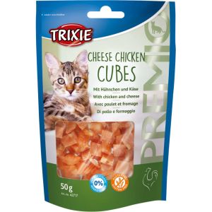 Trixie Premio Cheese Chicken Cubes gardums kaķiem vista ar sieru 50g