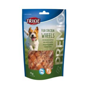 Trixie Premio Fish Chicken Wheels, gardums suņiem zivs ,vista 75g