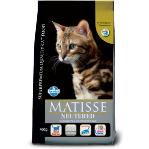 Matisse Neutered Cat with Chicken & Rice sausā barība sterilizētiem kaķiem 10kg