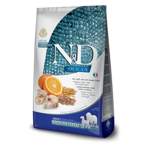 N&D NATURAL & DELICIOUS ND Dog low grain Codfish & orange Adult M/L 12kg