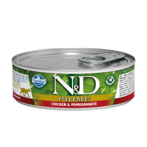 N&D NATURAL & DELICIOUS ND Cat Chicken & Pomegranate konservi kaķiem 6 x 80g