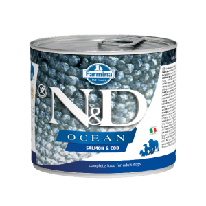 N&D NATURAL & DELICIOUS ND Dog Ocean Salmon & Codfish konservi suņiem 285g