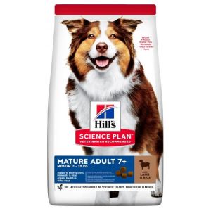 HILLS SP Hill's Science Plan MEDIUM MATURE ADULT 7+ ar jēru 14kg