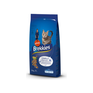 Brekkies Cat Complet barība kaķiem ar zivi un gaļu 15kg