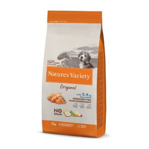 Natures Variety Junior no grain Salmon bezgraudu barība kucēniem ar lasi 10kg