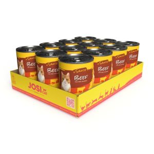 JOSERA JosiCat Beef In Sauce konservi kaķiem 12 x 415g