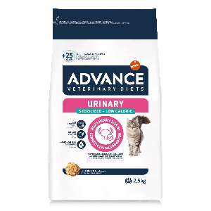 Advance VET Cat Urinary Low Calories barība kaķiem urīntrakta veselībai ar lieko svaru 2.5kg