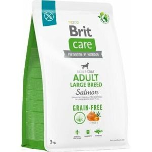 Brit Care GF Adult LB Salmon bezgraudu barība lielo šķirņu suņiem ar lasi 3kg