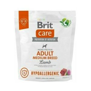 Brit Care HP Adult Medium Lamb&Rice bezgraudu barība ar jēru 1kg