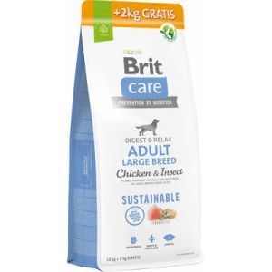 Brit Care SS Adult Large Breed Chicken & Insect sausā barība lielo šķirņu suņiem ar vistu un kukaiņiem 12kg+2kg