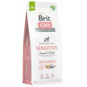 Brit Care SS Sensitive Insect & Fish sausā barība suņiem ar zivi un kukaiņiem 12 kg