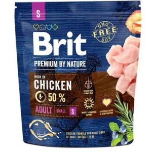 BRIT PREMIUM By Nature Adult S barība mazo šķirņu suņiem ar vistu 1kg 