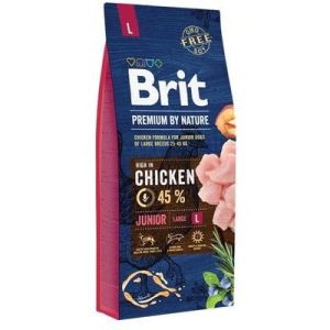 BRIT PREMIUM By Nature Junior L barība lielo šķirņu kucēniem 15kg 