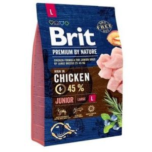BRIT PREMIUM By Nature Junior L barība lielo šķirņu kucēniem 3kg 