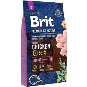 BRIT PREMIUM By Nature Junior S barība mazo šķirņu kucēniem ar vistu 8kg 