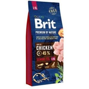 BRIT PREMIUM By Nature Senior L/XL 15 kg barība lielo šķirņu veciem suņiem 15kg
