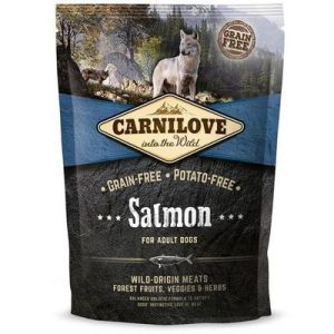 CARNILOVE Salmon for Adult bezgraudu barība visu šķirņu pieaugušiem suņiem ar lasi 1,5kg 