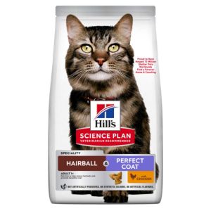 HILLS SP Hill's Science Plan Adult Hairball  + perfect coat chicken 7kg