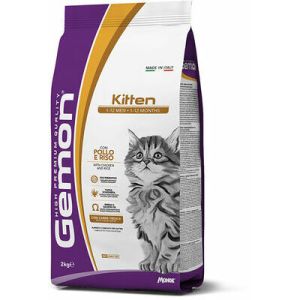 GEMON Cat Kitten with chicken and rice  sausā barība kaķēniem ar vistu 7kg