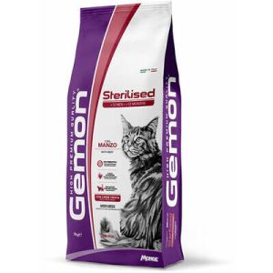 GEMON Cat Sterilised with beef  sausā barība sterilizētiem kaķiem ar liellopu 7kg