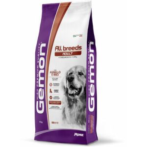GEMON Dog ALL BREEDS Adult with lamb & rice barība jebkura izmēra suņiem ar jēru 15kg 