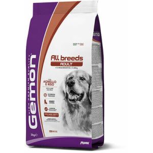 GEMON Dog ALL BREEDS Adult with lamb & rice barība jebkura izmēra pieaugušiem suņiem ar jēru 3kg 