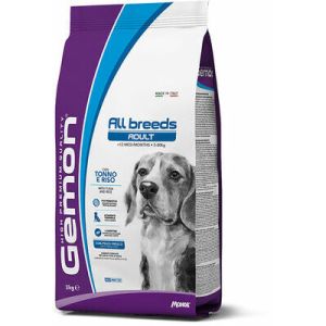 GEMON Dog ALL BREEDS Adult with tuna & rice barība jebkura izmēra suņiem ar tunci 3 kg