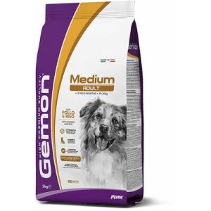 GEMON Dog MEDIUM Adult with chicken barība vidējo izmēru suņiem ar vistu 15 kg 