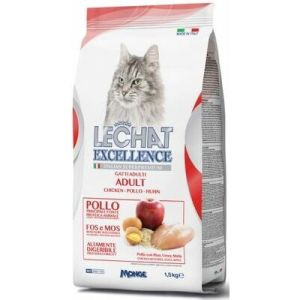 LECHAT Excellence Adult sausā barība kaķiem ar vistu 400g 