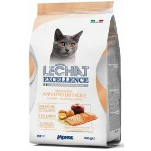 LECHAT Excellence Sensitive sausā barība kaķiem ar lasi 400g