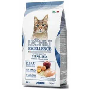 LECHAT Excellence Sterilized sausā barība sterilizētiem kaķiem ar vistu 400g