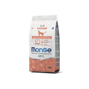 MONGE Adult Monoprotein Salmon pieaugušiem kaķiem ar lasi 400g