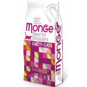 MONGE BWild Cat Grain Free Adult Salmon with Peas  bezgraudu barība kaķiem ar lasi 10 kg 