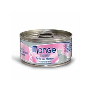 Monge Dog Chicken with Beef konservi suņiem ar vistu un liellopu 12 x 95g