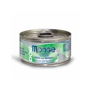 Monge Dog Chicken with Vegetable konservi suņiem ar vistu un dārzeņiem 12 x 95g
