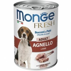 Monge Fresh Chunks ADULT with Lamb konservi suņiem ar jēru 12 x 400g