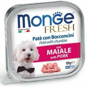 Monge Fresh pate with Pork konservi suņiem pastēte ar cūku 12 x 100g