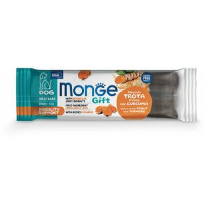 MONGE GIFT Dog MEAT BARS Mobility support Trout with boswellia kārums suņiem ar foreli un kurkumu 40g