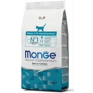 MONGE Kitten sausā barība kaķēniem ar cāļa gaļu 400g