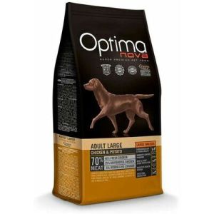 OPTIMANOVA Adult Large GF Chicken & Potato  barība lielo šķirņu suņiem ar vistu12 kg