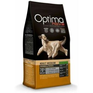 OPTIMANOVA Adult Medium GF Chicken & Potato barība suņiem ar vistu 12 kg
