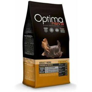 OPTIMANOVA Adult Mini GF Chicken & Potato barība mazo šķirņu suņiem ar vistu  2 kg
