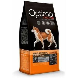 OPTIMANOVA Adult Sensitive GF Salmon & Potato barība pieaugušiem suņiem ar lasi 12 kg