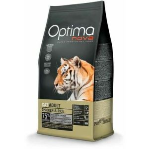 OPTIMANOVA Cat Adult Chicken & Rice barība kaķiem ar vistu 8kg