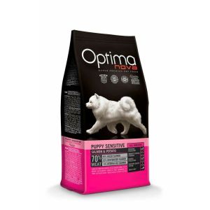 OPTIMANOVA Puppy Sensitive GF Salmon & Potato barība kucēniem ar lasi 2kg