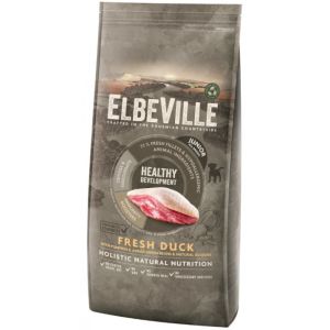 ELBEVILLE Puppy and Junior All Breeds Fresh Duck Healthy Development kucēniem ar pīli 20 kg